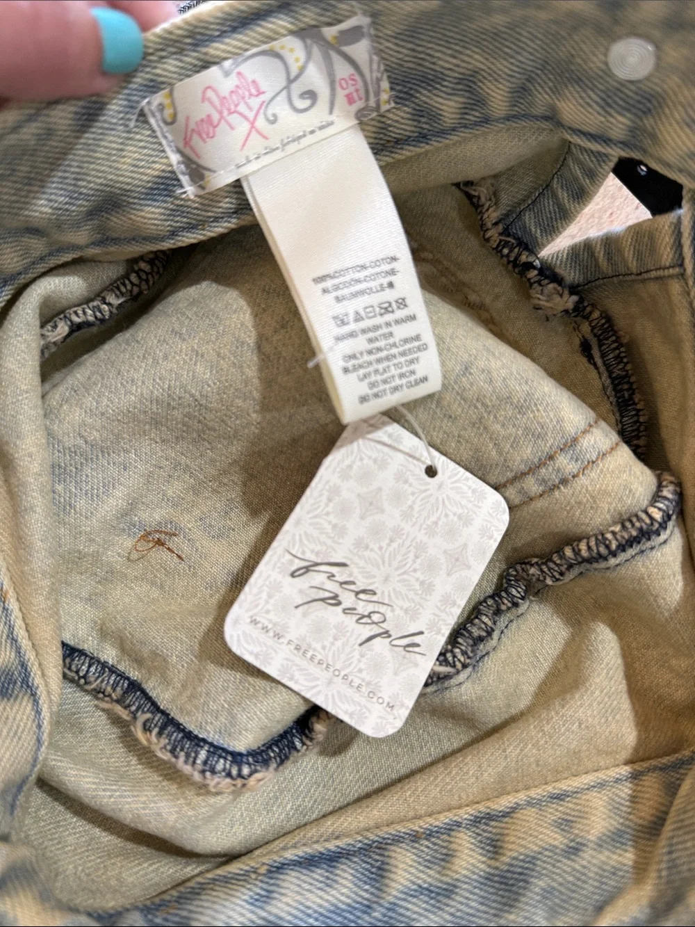 NEW FREE PEOPLE Denim Cadet Hat